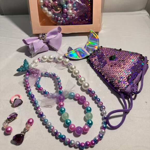 Dress Up for Girls Kids Birthday 7 pieces of mermaid jewelry supplies - Picture 4 of 7